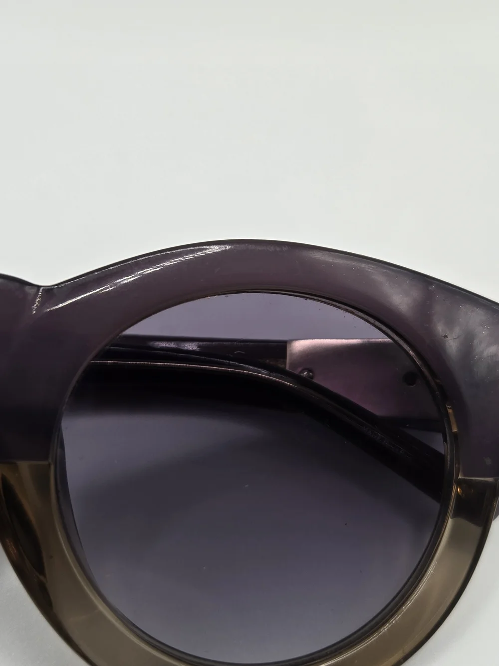 3.1 Phillip Lim sunglasses, feature Round Gradient Frame Sunglasses Purple Taupe